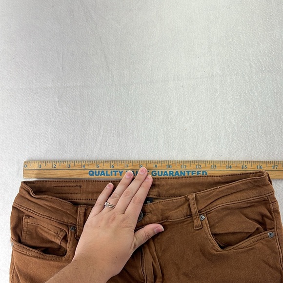 Kut From The Kloth Skinny Jeans Brown Womens Size 14L 14 High Rise Ankle - Picture 8 of 11